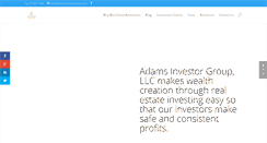 Desktop Screenshot of adamsinvestorgroup.com