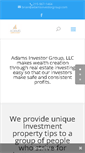 Mobile Screenshot of adamsinvestorgroup.com